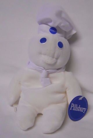 Vintage 1997 Pillsbury Doughboy Mini Bean Bag - Beanie