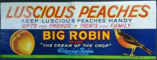 Big Robin Peaches 1960 