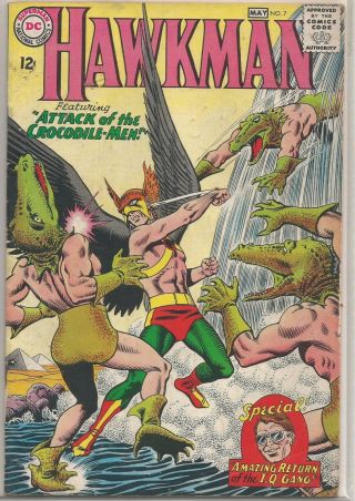 Hawkman 7 Dc (1965) Silver Age Comic Book Fn,  /vf - (hawkgirl App. )