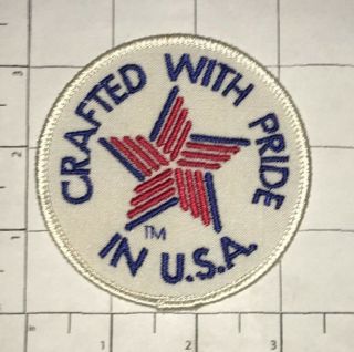 Crafted With Pride In U.  S.  A.  Patch