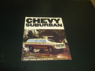 1977 Chevy Suburban Full Color Sales Brochure