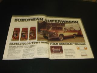 1977 Chevy Suburban Full Color sales brochure 2