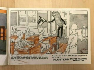 Mr.  Peanut Planters Paint Book 2 1929 Vintage & Rare - Very 3