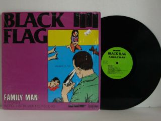 Black Flag Family Man Lp 1984 1st Press Us Sst Henry Rollins Spoken Punk