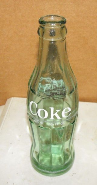 Vintage Coca Cola Coke Bottle Hobble Skirt 6 1/2 Fl Oz Wichita Falls Texas