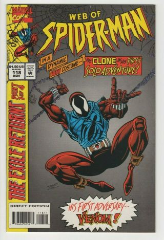 Web Of Spider - Man (1985 1st Series) 118 Nm Marvel Comics Key Issue