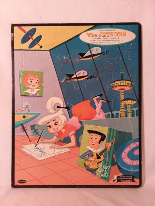 Vintage 1962 Hanna Barbera The Jetsons Frame - Tray Puzzle Judy Classic Cartoon