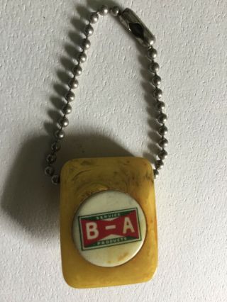 Vintage B - A Service Products/station Key Chain - Gas Station - Scotty Dog
