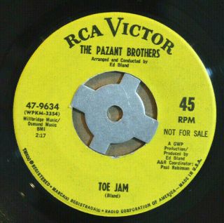 FUNK SOUL 45 - THE PAZANT BROTHERS - SKUNK JUICE /TOE JAM Promo RCA VG,  HEAR 2