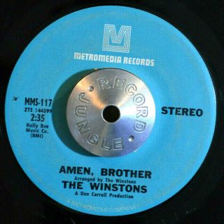 Funk Soul 45 - The Winstons - Amen Brother /color Him Father Breaks Hear