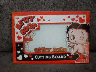 Betty Boop Cutting Glass Board 11 3/4 " Long X 8 "