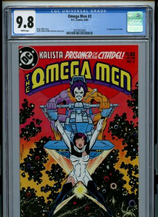 Omega Men 3 Cgc 9.  8 White Pages 1st Appearance Lobo Dc Comics 1983