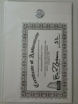 Spider - Man 1.  1 (2014) signed by Stan Lee and J Scott Campbell w/COA 2