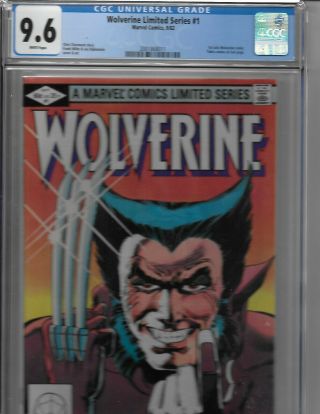 Wolverine Limited Series - 1 Cgc 9.  4 And Cgc 9.  6 Both White Pages