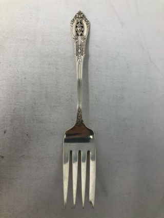 Wallace Rose Point Sterling Silver Salad Fork 6 3/8 " No Mono