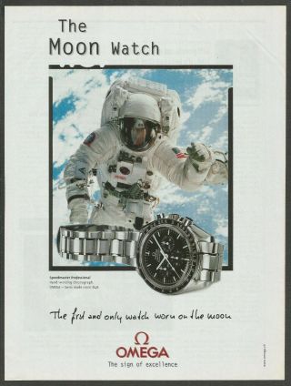 Omega Speedmaster Professional - The Moon Watch - 1998 Print Ad