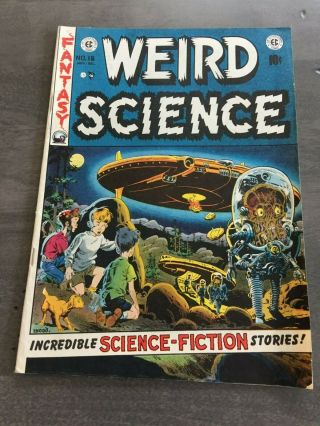 Weird Science 16 1952 Vg,  /fn.  Pre Code Sci Fi Wally Wood Cover
