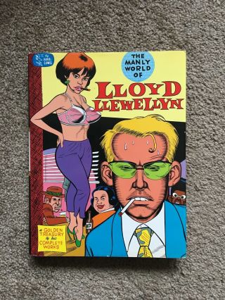 The Manly World Of Lloyd Llewellyn Signed And Numbered Hardcover Clowes