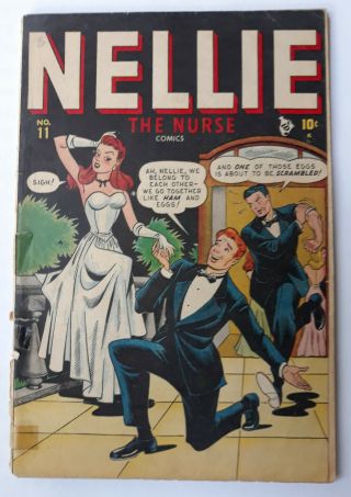 Nellie The Nurse 11 1948 Marvel/atlas Comics Fr/gd 1.  5 - 2.  0 " Hey Look " By H.  K.