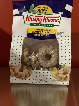Krispy Kreme Lemon Glazed Blueberry Donuts 1 - Bag