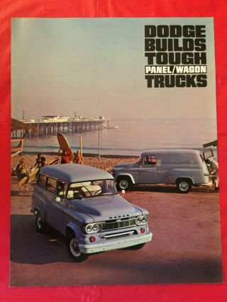 1966 Dodge " Panel & Wagon Trucks " Truck Dealer Sales Brochure