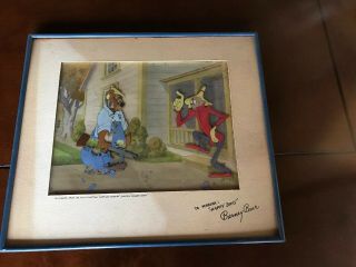 Barney Bear “cobs And Robbers” Mgm 1953 Hand Painted Cel Signed
