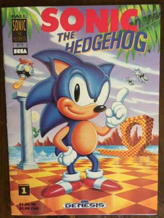 Sonic The Hedgehog 1 1991 Mini Comic Francis Mao Sega