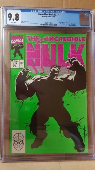 Incredible Hulk 377 Cgc 9.  8 1st Professor Hulk