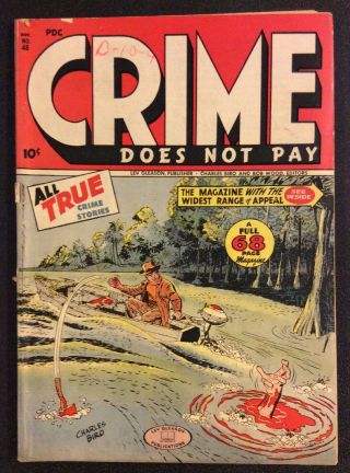 Crime Does Not Pay 48 Comic Golden Age 1946 Lev Gleason 10 Cent Charles Biro