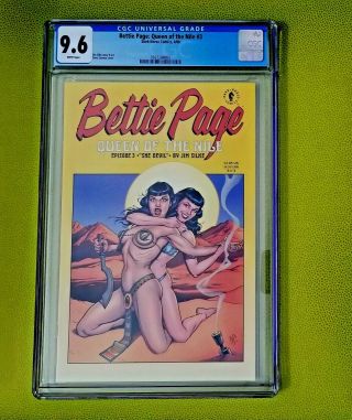 Bettie Page Queen Of The Nile 3 Dave Stevens Cover Cgc Graded 9.  6