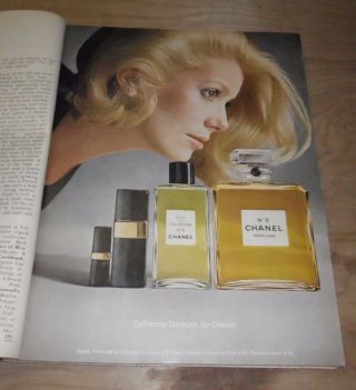 1973 Near Print Ad Poster Chanel No.  5 Perfume Catherine Deneuve Blonde