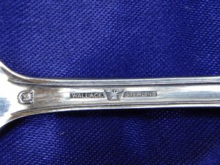 WALLACE ROSE POINT STERLING SILVER BUTTER KNIFE FLAT - 7