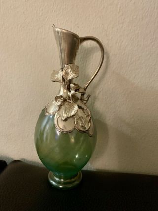 Vintage Art Deco Sterling Silver Bud Vase 7.  5”