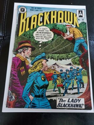 Blackhawk 133 30 British Edition 1956 1st Appearance Of Lady Blackhawk