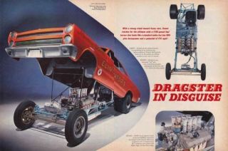 1966 Mercury Comet Cyclone Funny Car Don Nicholson 4 - Pg Article / Ad