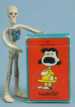 Peanuts Hallmark Lucy Fussbudget Card Game Old Maid Vintage Games Toys Cards