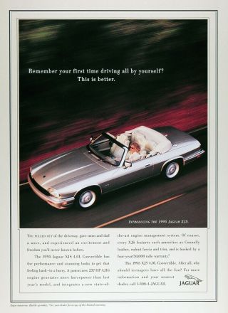 1995 Jaguar Xjs Convertible Vintage Advertisement - Full Color Ad