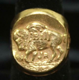 1950’s Buffalo Bill Jr.  Gold Metal Premium Ring