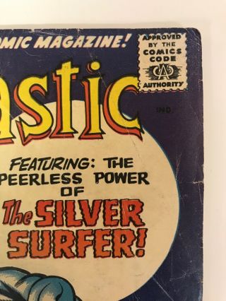 The Fantastic Four 55 Marvel Comics 1966 Jack Kirby VG,  Silver Surfer 3