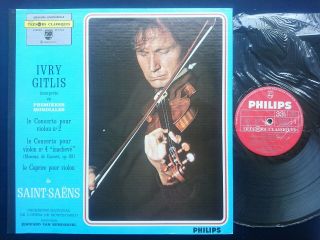 Philips 837 919 Ly Stereo Ed1 - Saint - Saens Violin Concertos Ivry Gitlis