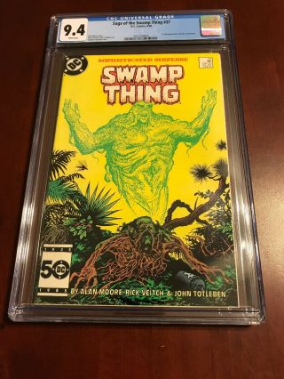 Saga Of The Swamp Thing 37 Cgc 9.  4