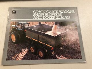 John Deere 1982 Grain Carts,  Wagons,  Snow Blowers,  & Dozer Blades Brochure