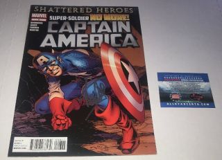 Captain America 8 Signed By Stan Lee All Star Grading 08985 Certified