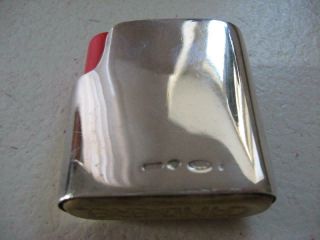 Unusual vintage 925 Silver Pill Box in the form of Lighter 2