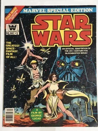 Star Wars 1and 2 Marvel Comics 1977 Comic Book Special Edition Oversized