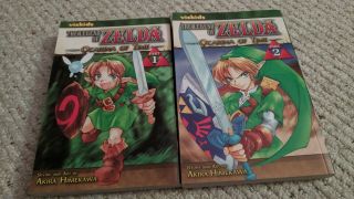 Legend Of Zelda: Ocarina Of Time Manga (complete Set) Vol.  1&2