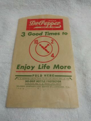 Dr Pepper No - Drip Bottle Protector 1930s