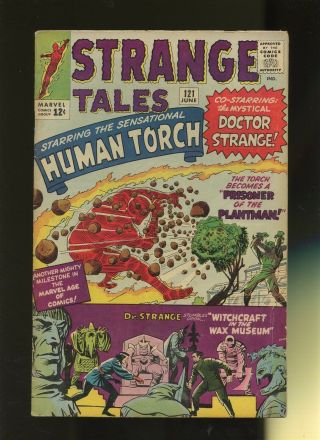 Strange Tales 121 Vg 4.  0 1 Book Marvel Plantman Fantastic 1964 Torch