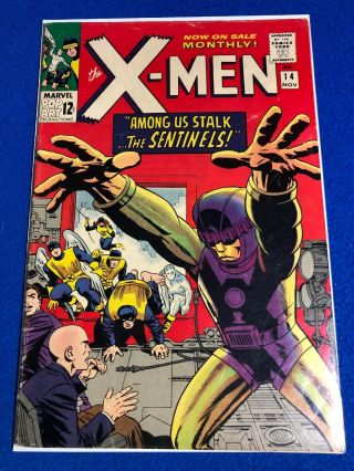 The X - Men 14 (nov 1965,  Marvel) 1st Appearance Of The Sentinels 24 Hour
