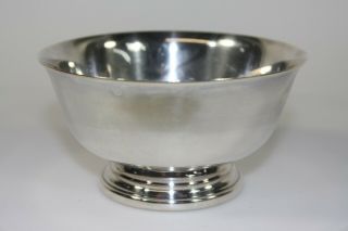 Gorham Yc795 Paul Revere Silverplate Small Footed Nut / Candy Bowl - Sinatra